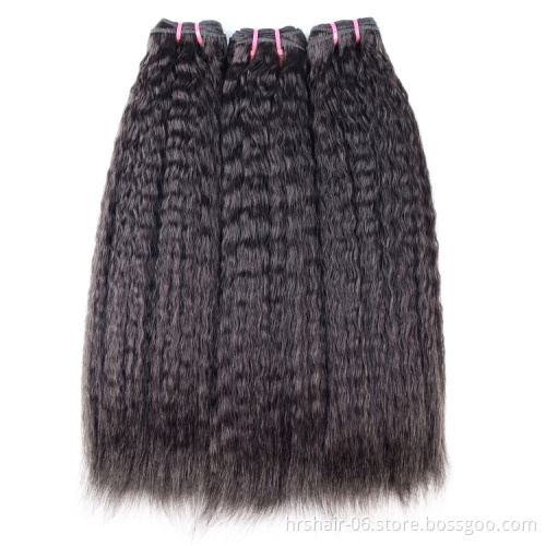 12a virgin unprocessed hair kinnky straight weaves bundles peruvian and brazilian human hair bundles with closure
